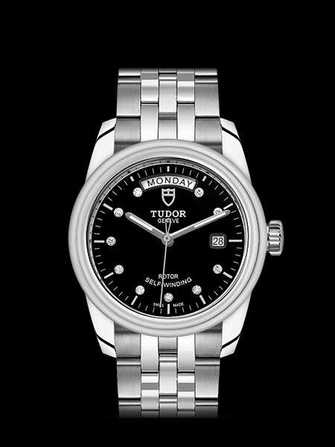 Tudor Glamour 56000 Black Silver Watch - 56000-black-silver-1.jpg - mier